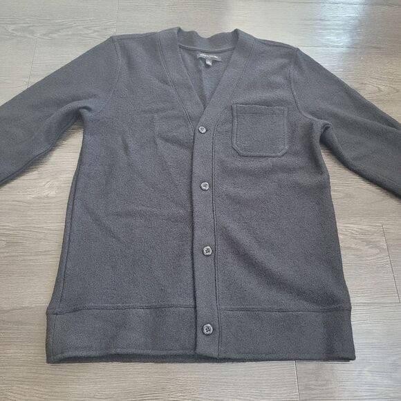 Banana Republic Dark Gray Men's Cardigan Sweater - Picture 9 of 9